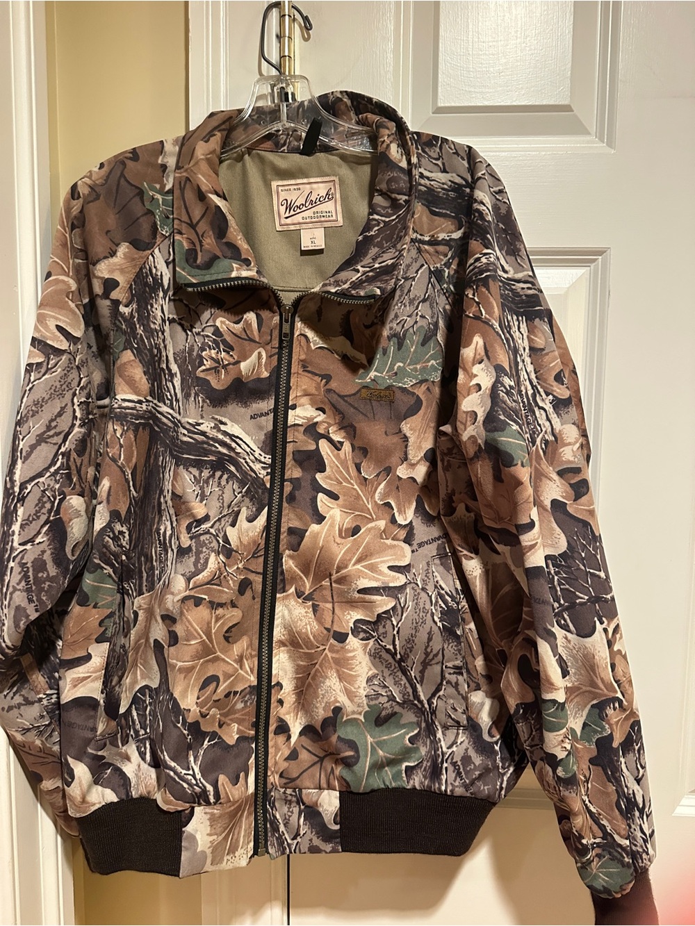 Woolrich Men’s XL Advantage Camo Full Zip Hunting Jacket
